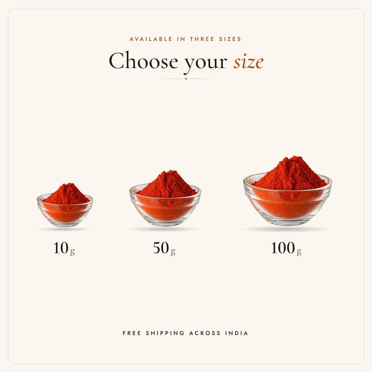 Mahavidya Siddh Tilak in 10 g, 50 g and 100 g